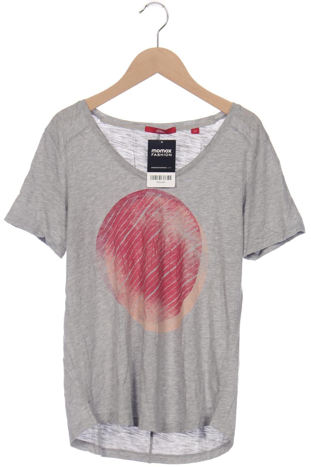 

s.Oliver Damen T-Shirt, grau, Gr. 34