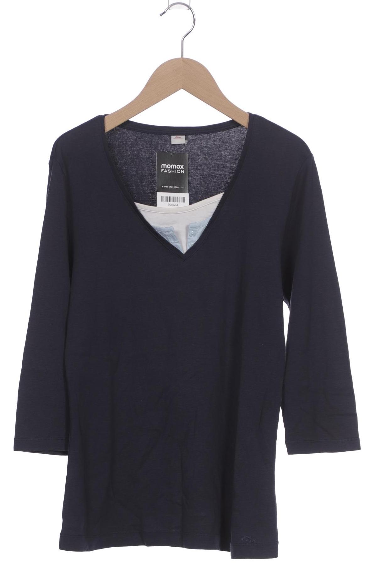 

s.Oliver Damen Langarmshirt, marineblau, Gr. 42