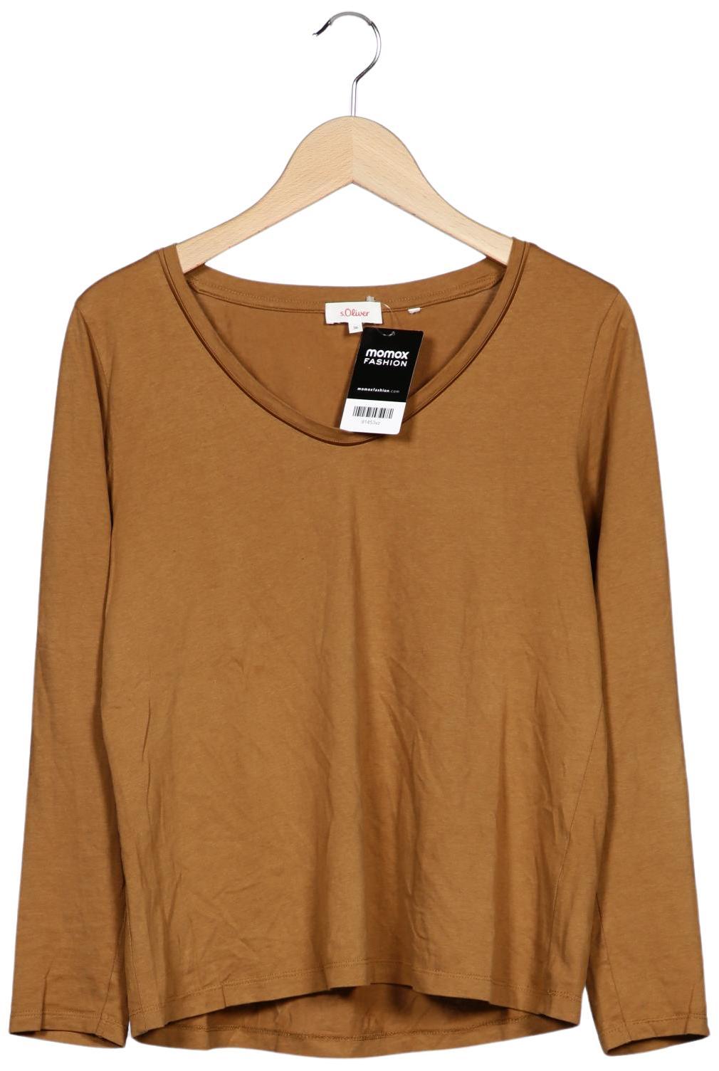 

s.Oliver Damen Langarmshirt, braun, Gr. 36