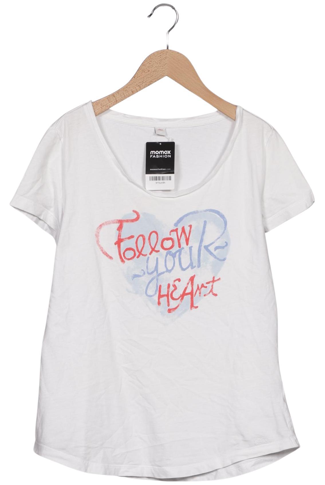 

s.Oliver Damen T-Shirt, weiß, Gr. 42