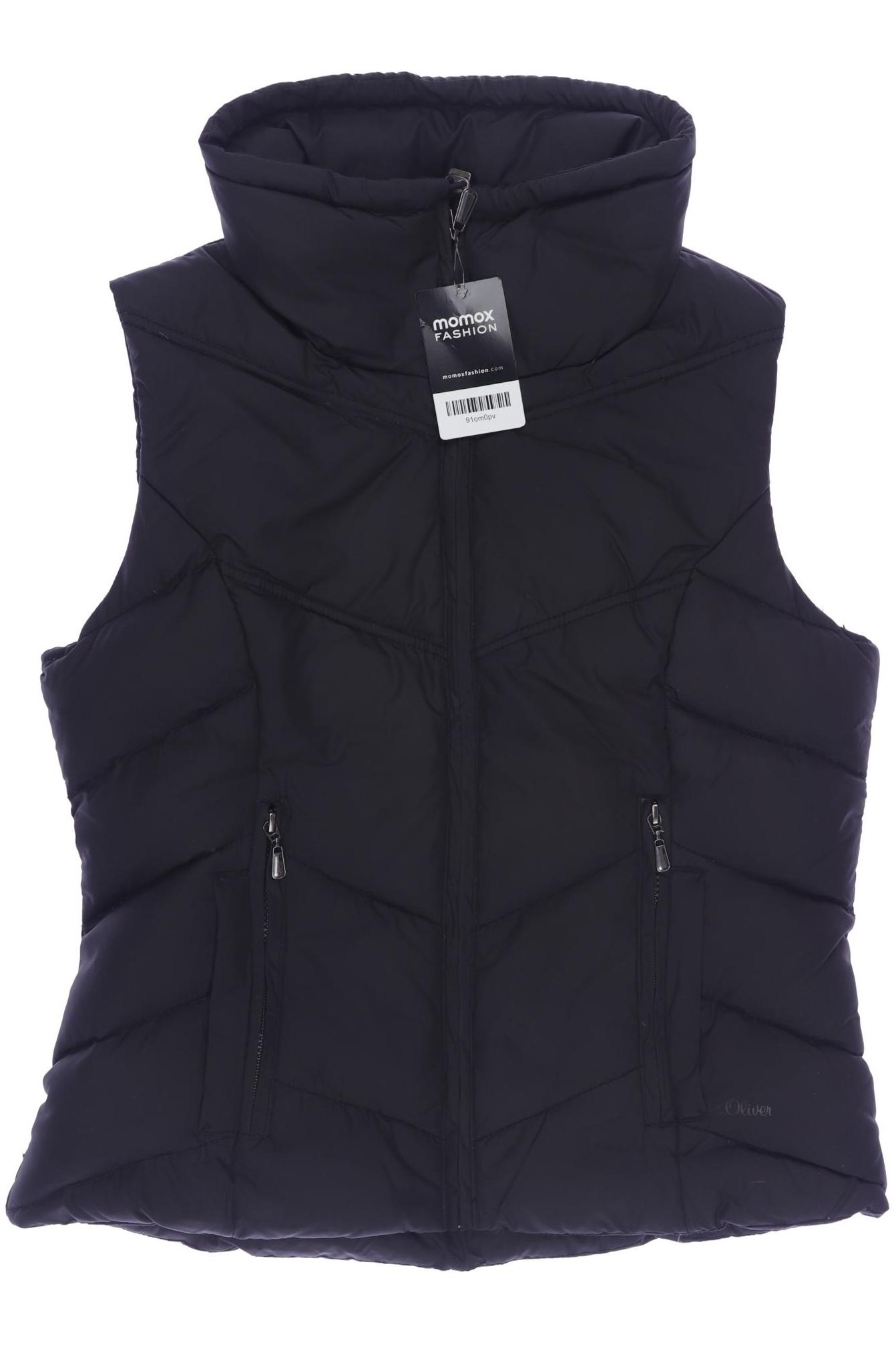 

s.Oliver Damen Weste, schwarz, Gr. 38