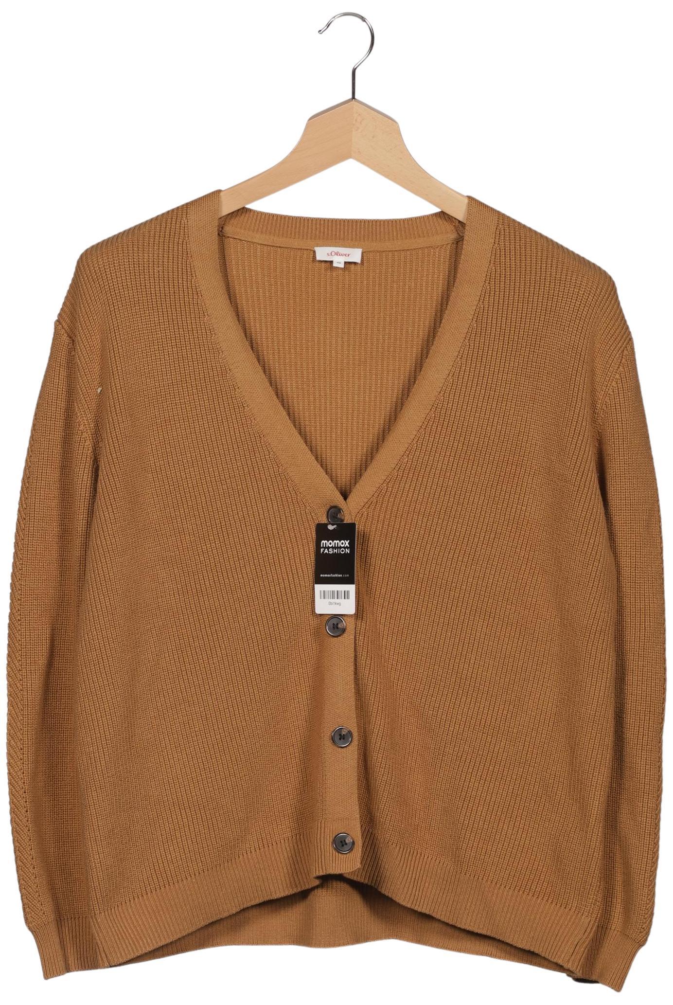 

s.Oliver Damen Strickjacke, braun, Gr. 46
