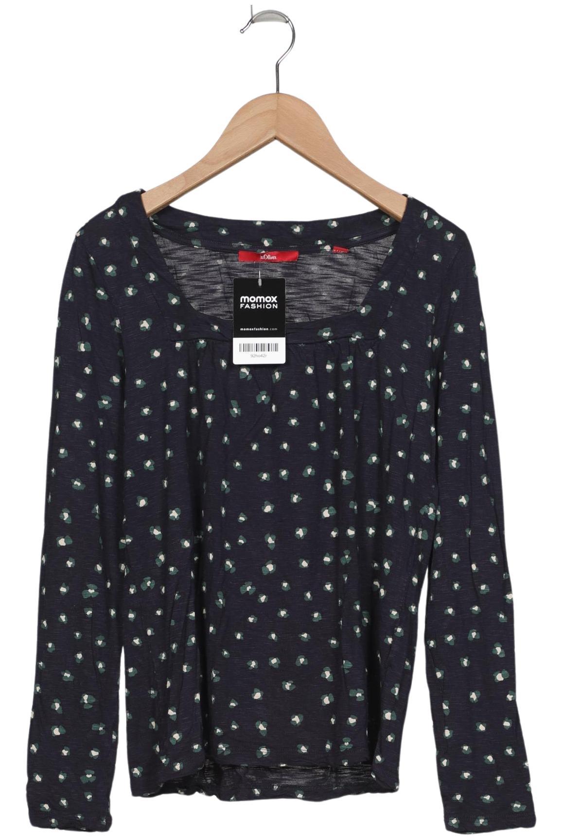 

s.Oliver Damen Langarmshirt, marineblau, Gr. 34