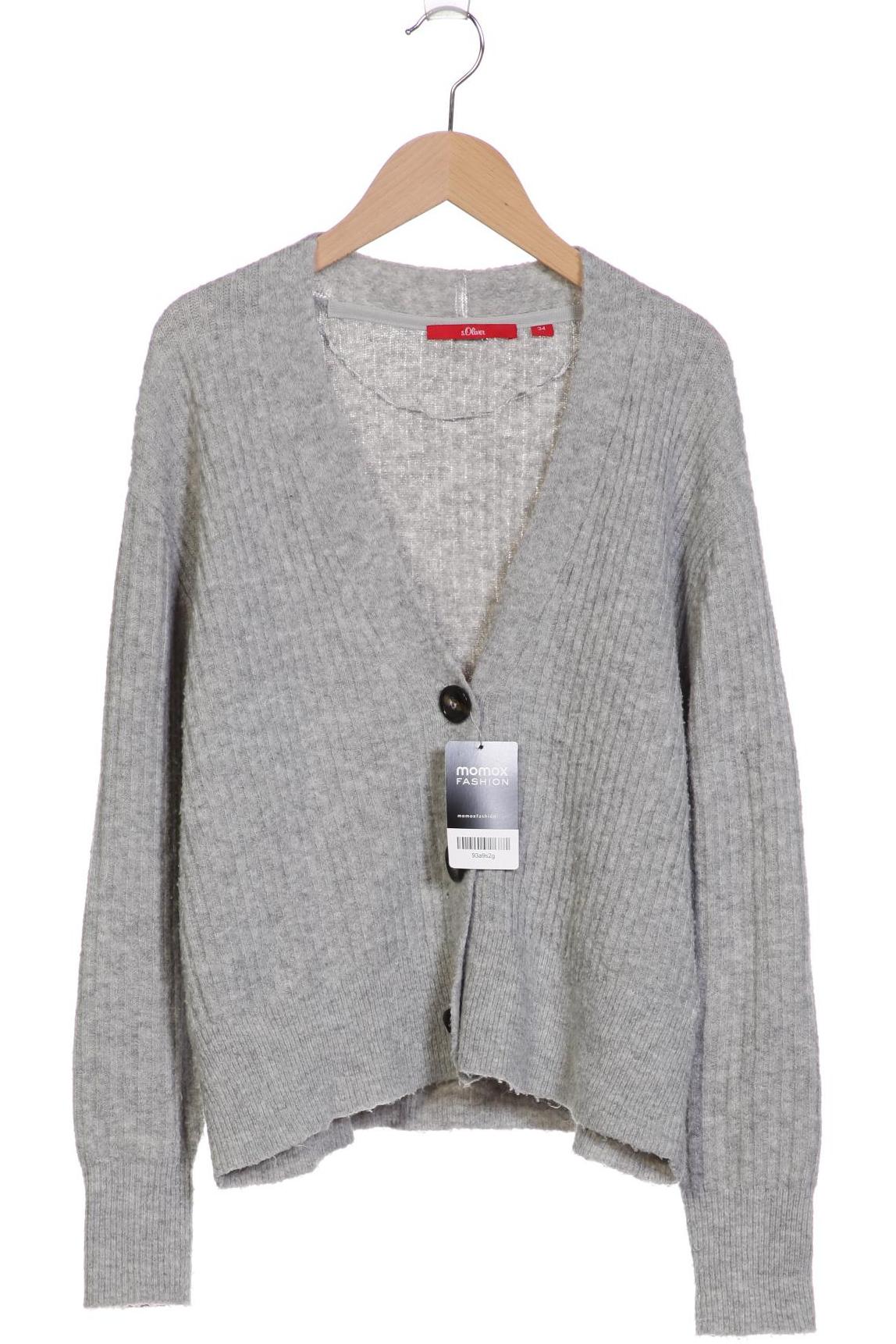 

s.Oliver Damen Strickjacke, grau, Gr. 34