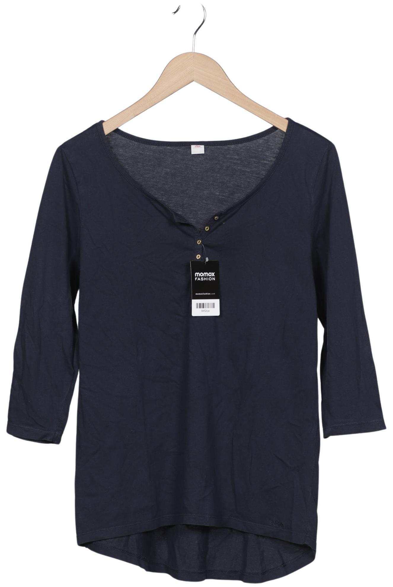 

s.Oliver Damen Langarmshirt, marineblau, Gr. 38