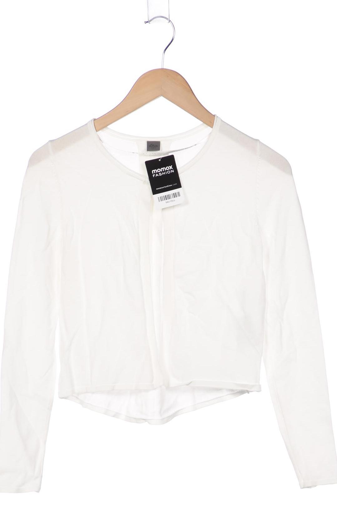 

s.Oliver Damen Strickjacke, weiß