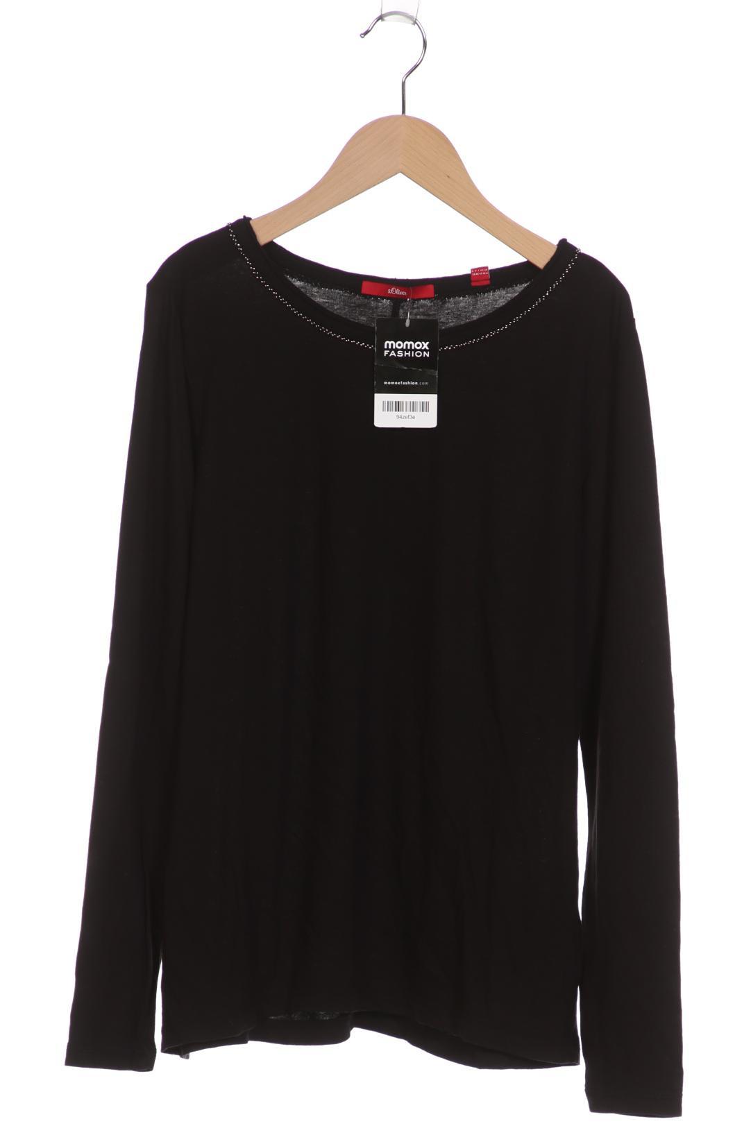 

s.Oliver Damen Langarmshirt, schwarz, Gr. 38