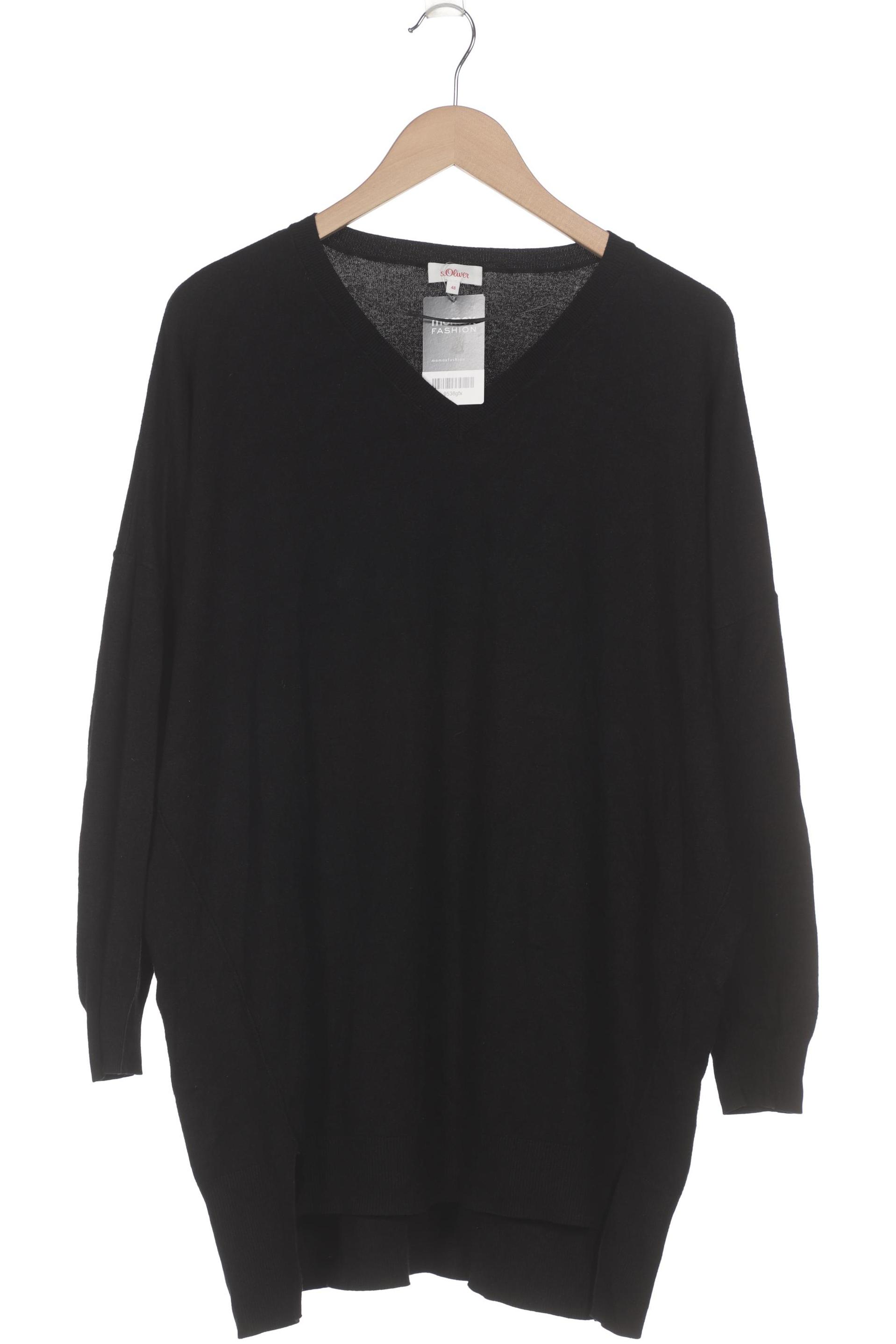 

s.Oliver Damen Pullover, schwarz, Gr. 48