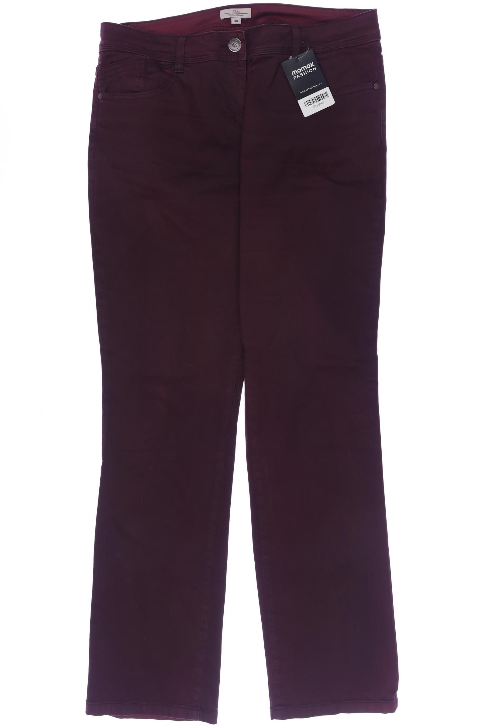 

s.Oliver Damen Jeans, bordeaux, Gr. 40