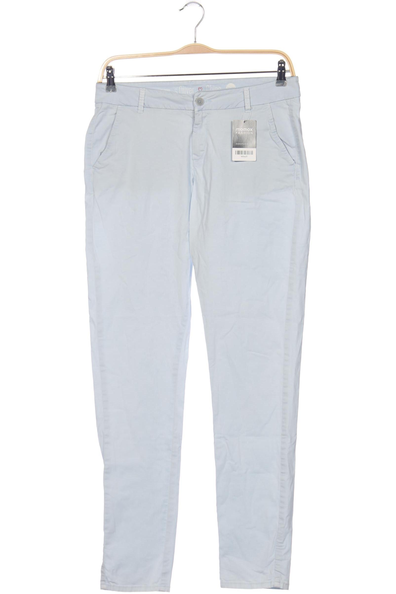 

s.Oliver Damen Stoffhose, hellblau, Gr. 38