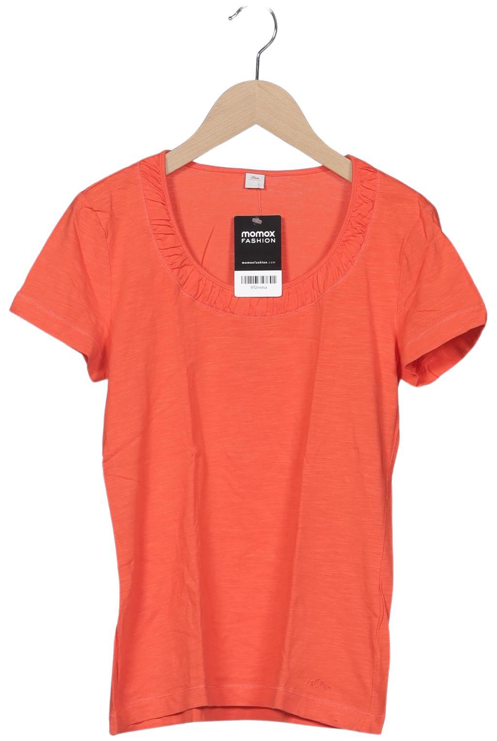 

s.Oliver Damen T-Shirt, orange, Gr. 36