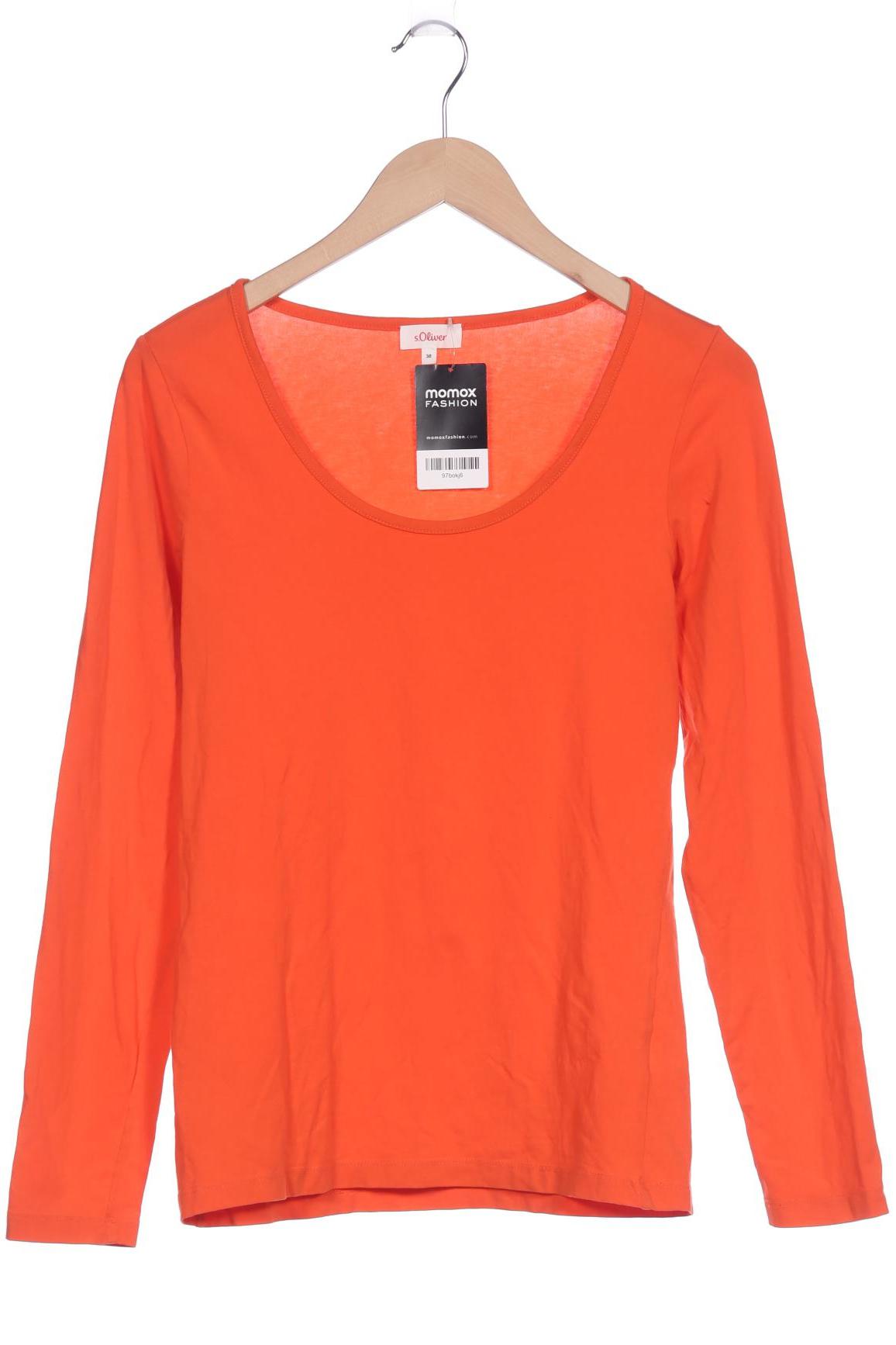 

s.Oliver Damen Langarmshirt, orange, Gr. 38