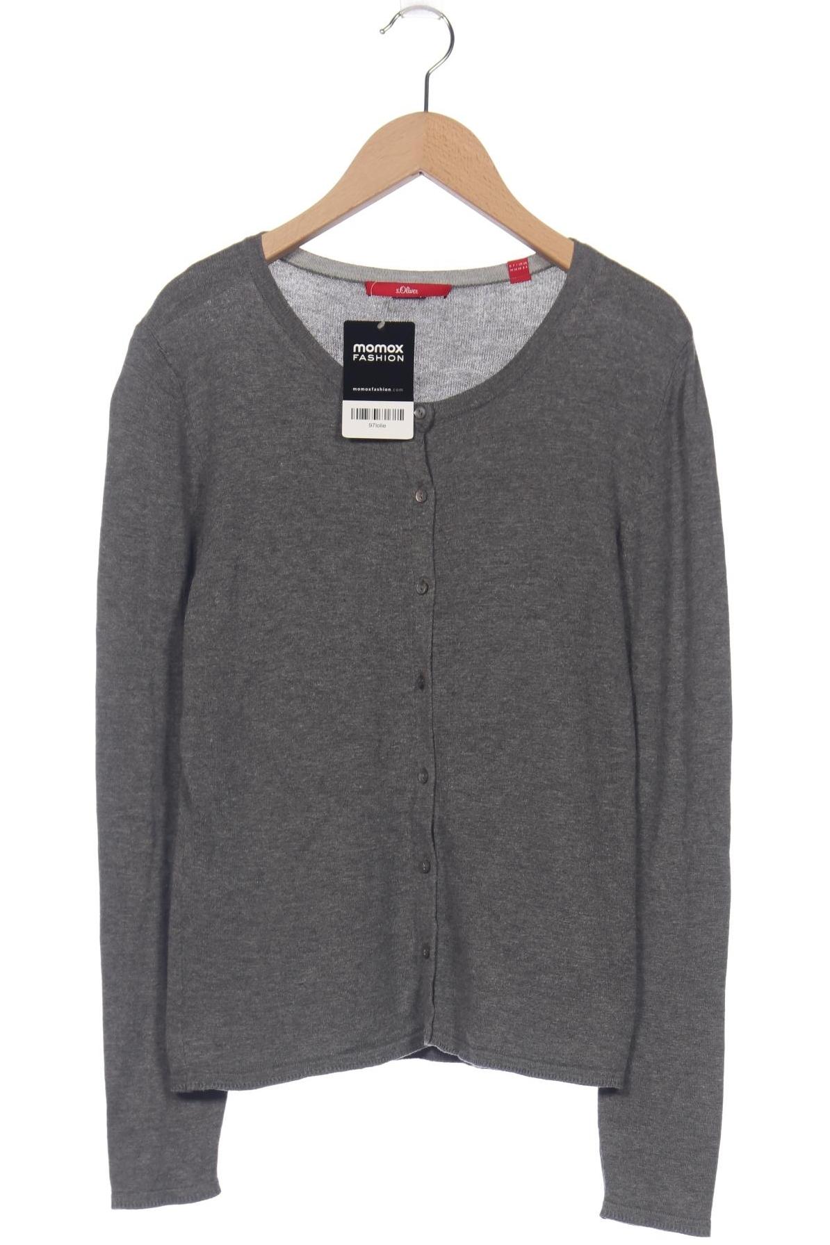 

s.Oliver Damen Strickjacke, grau, Gr. 34