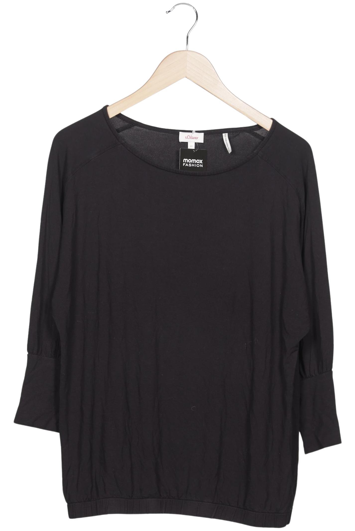 

s.Oliver Damen Langarmshirt, schwarz, Gr. 40
