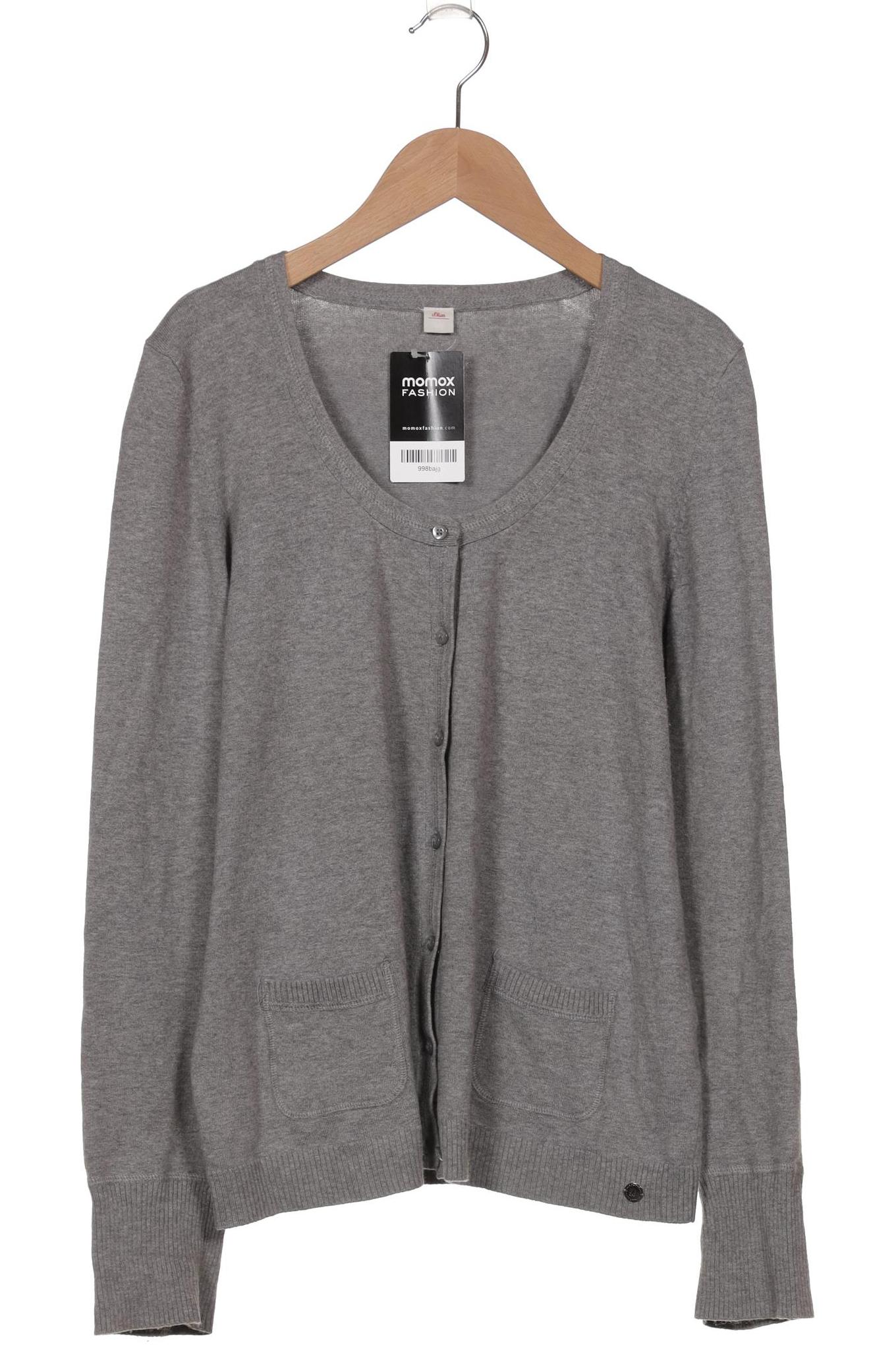 

s.Oliver Damen Strickjacke, grau, Gr. 42