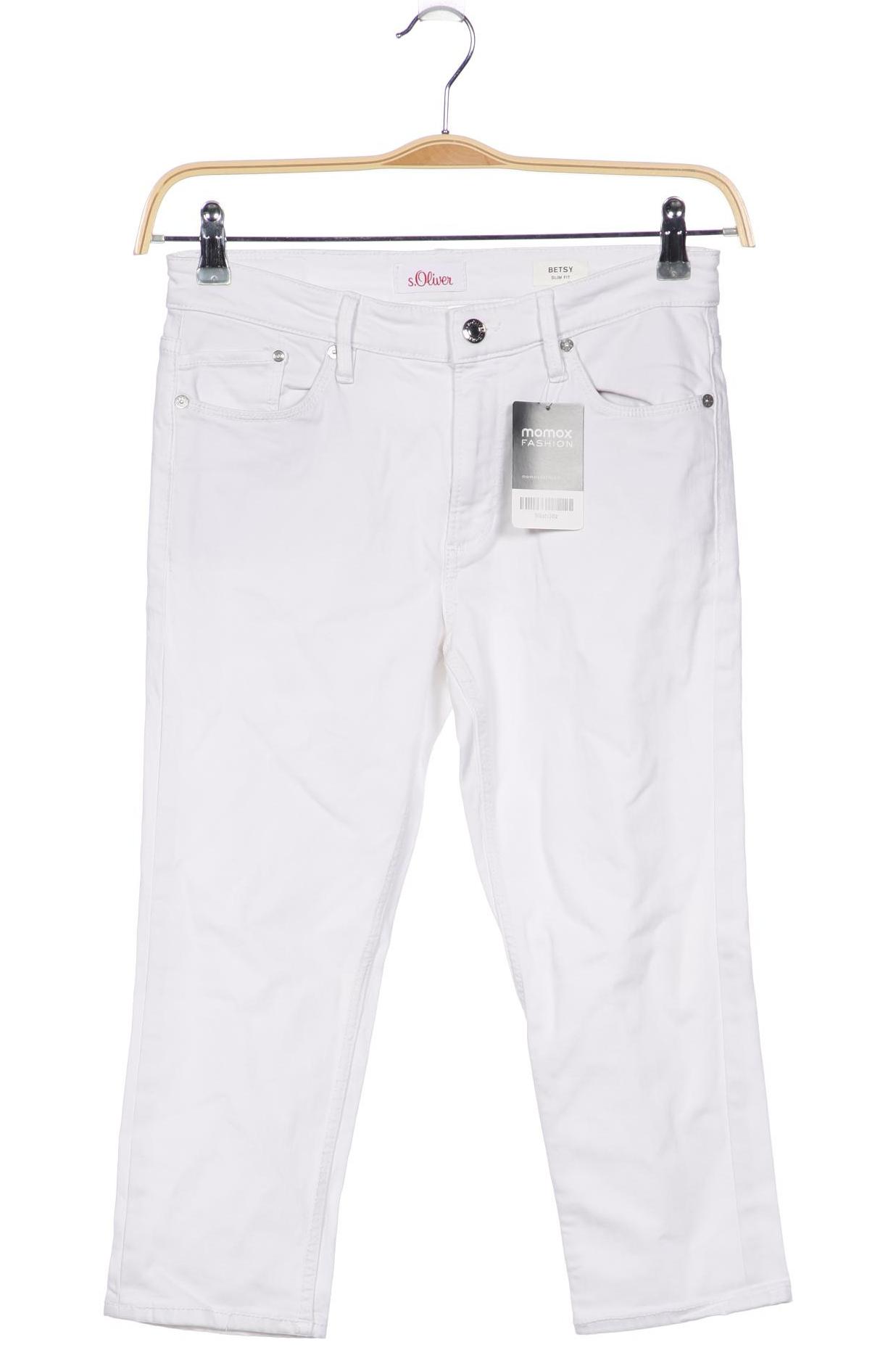 

s.Oliver Damen Jeans, weiß