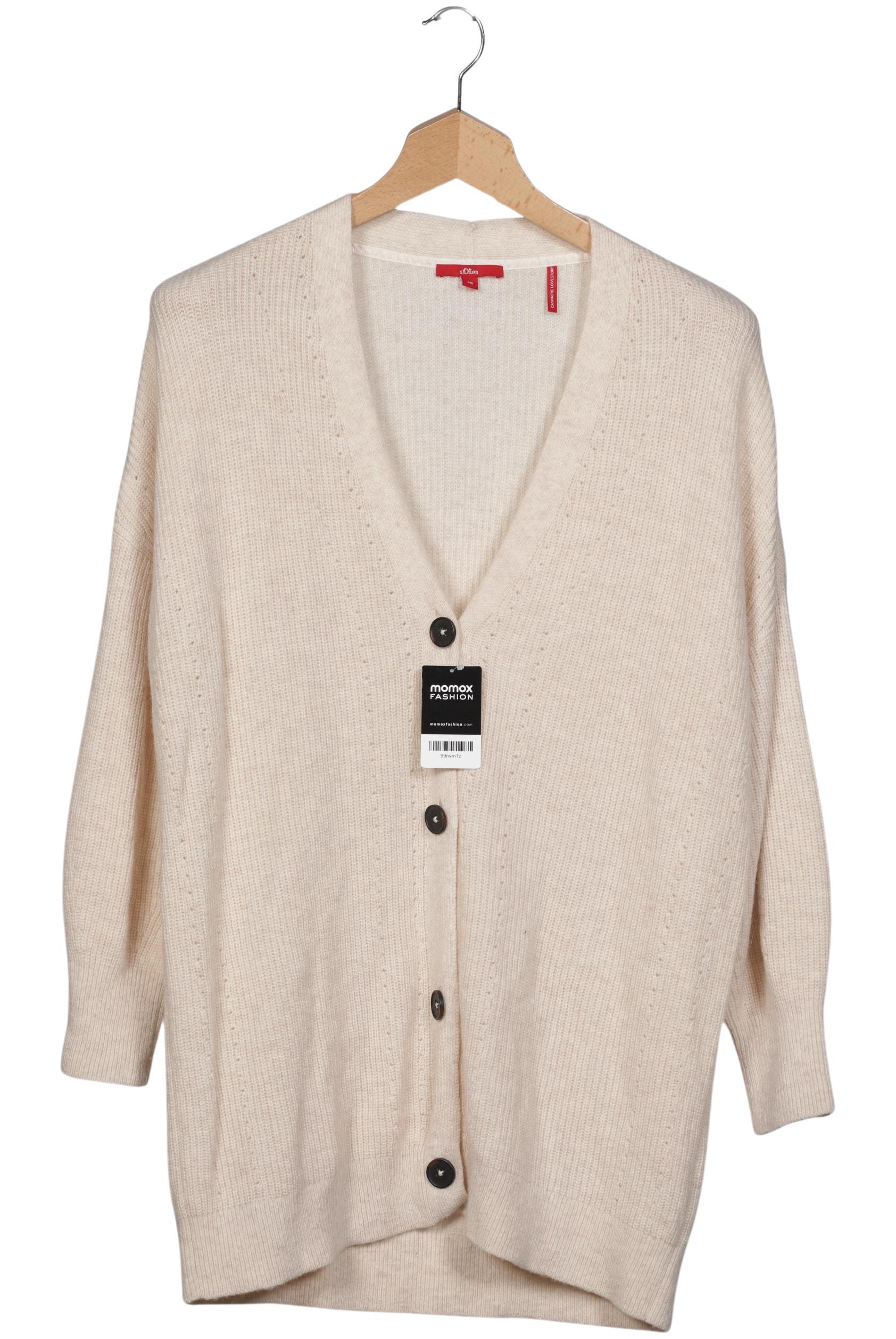 

s.Oliver Damen Strickjacke, beige, Gr. 46