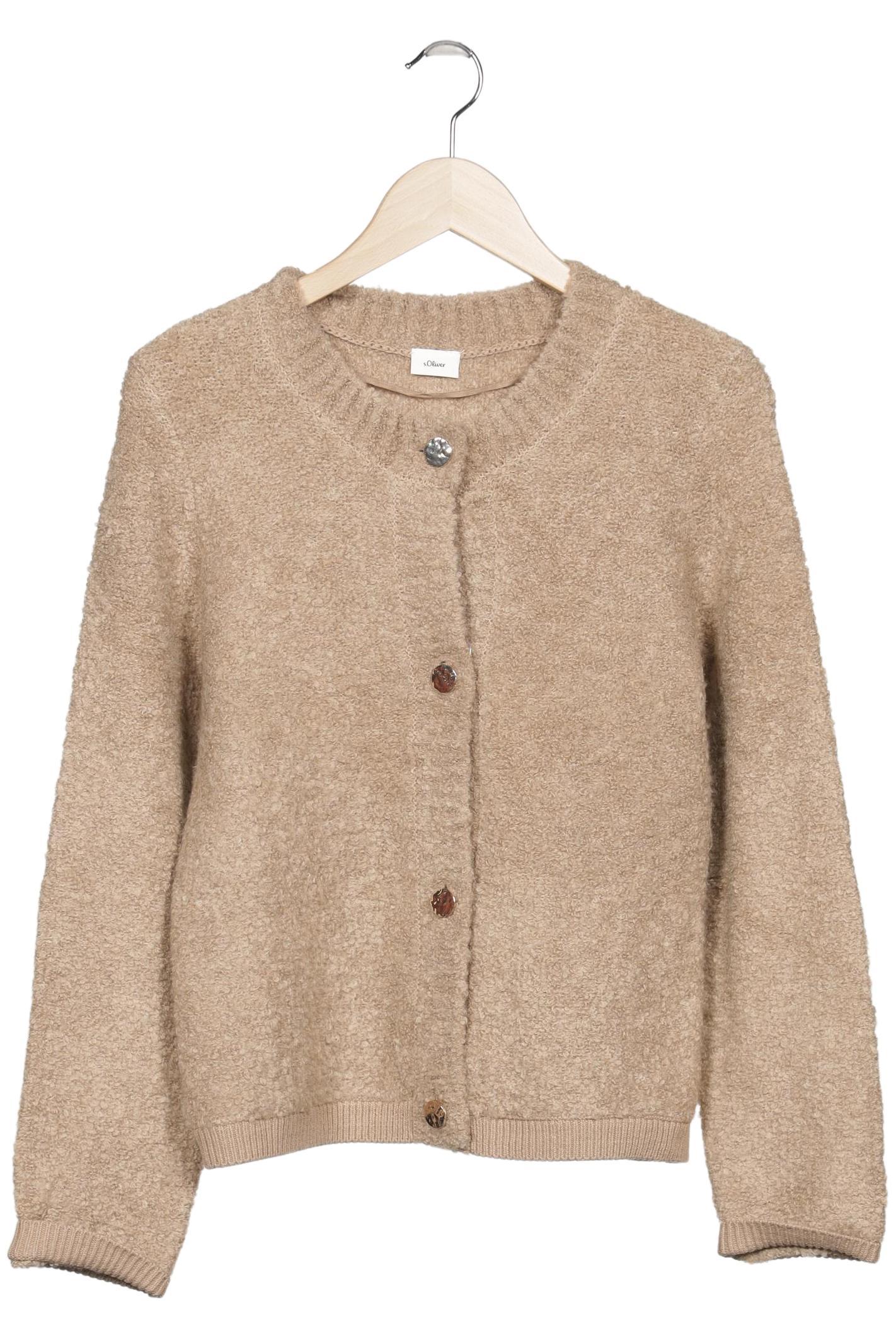 

s.Oliver Damen Strickjacke, beige, Gr. 36