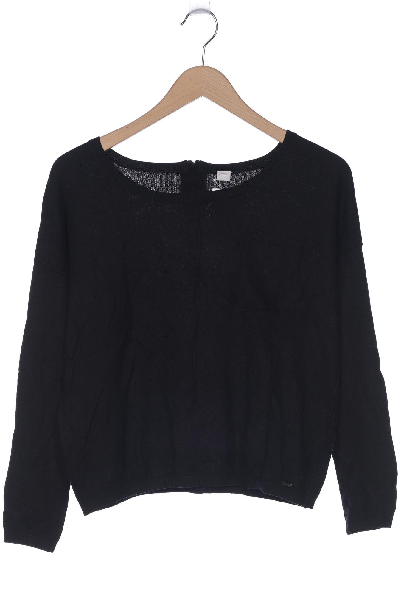 

s.Oliver Damen Pullover, schwarz