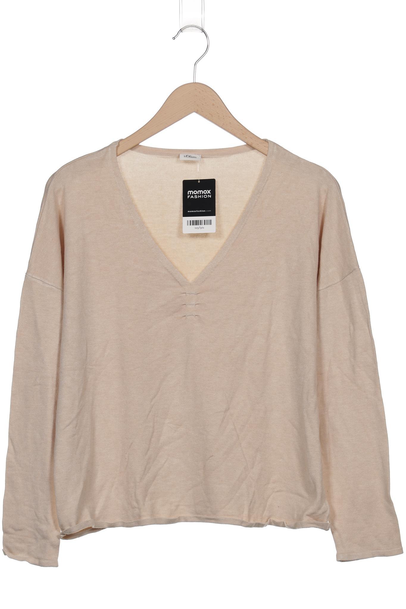 

s.Oliver Damen Pullover, beige, Gr. 42