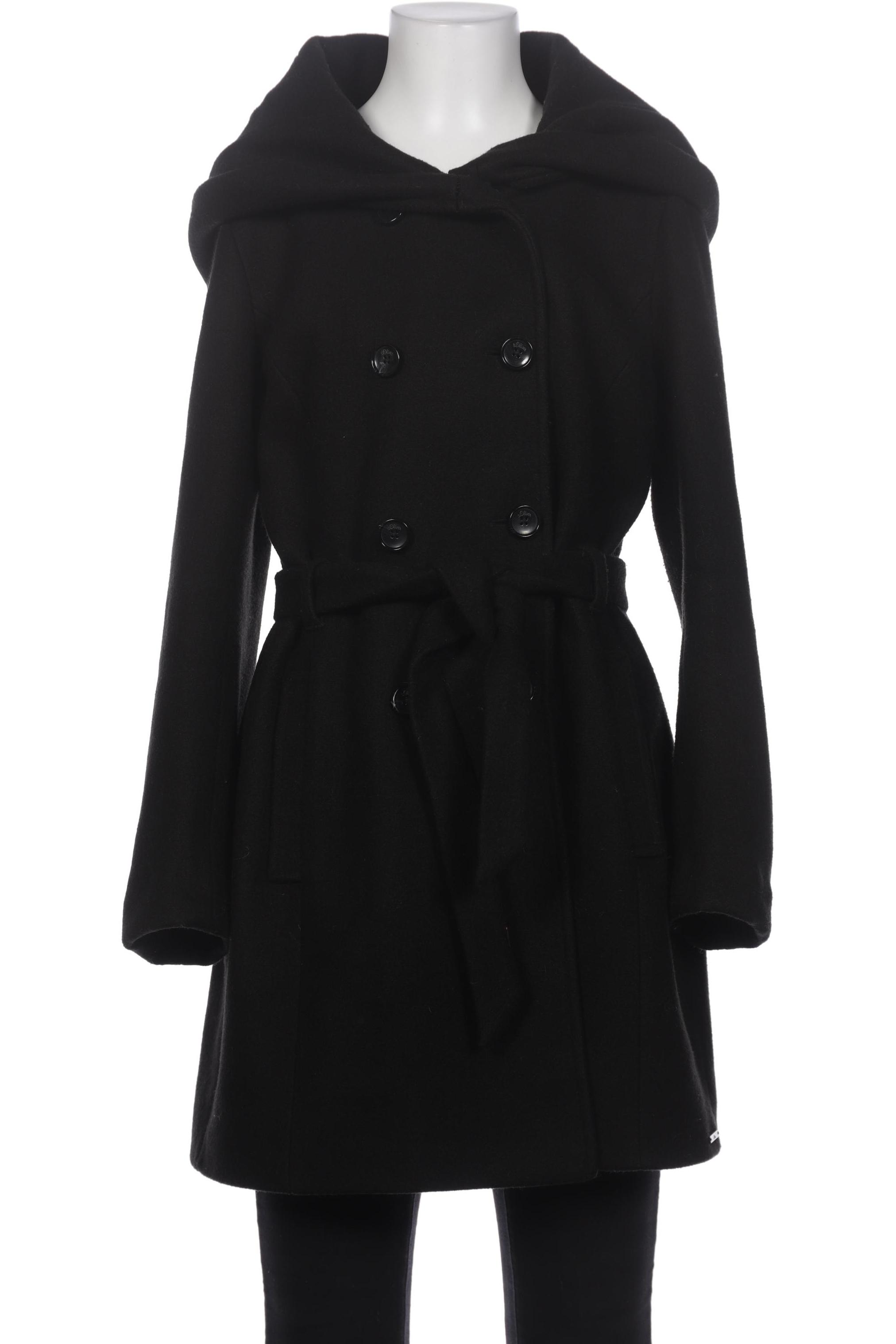 

s.Oliver Damen Mantel, schwarz, Gr. 40