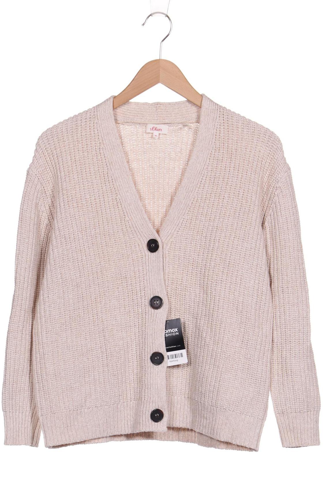 

s.Oliver Damen Strickjacke, cremeweiß