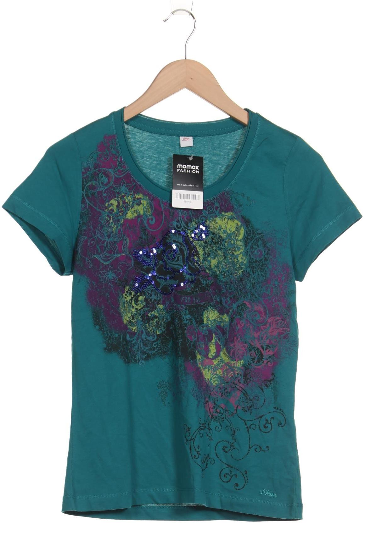 

s.Oliver Damen T-Shirt, türkis, Gr. 38