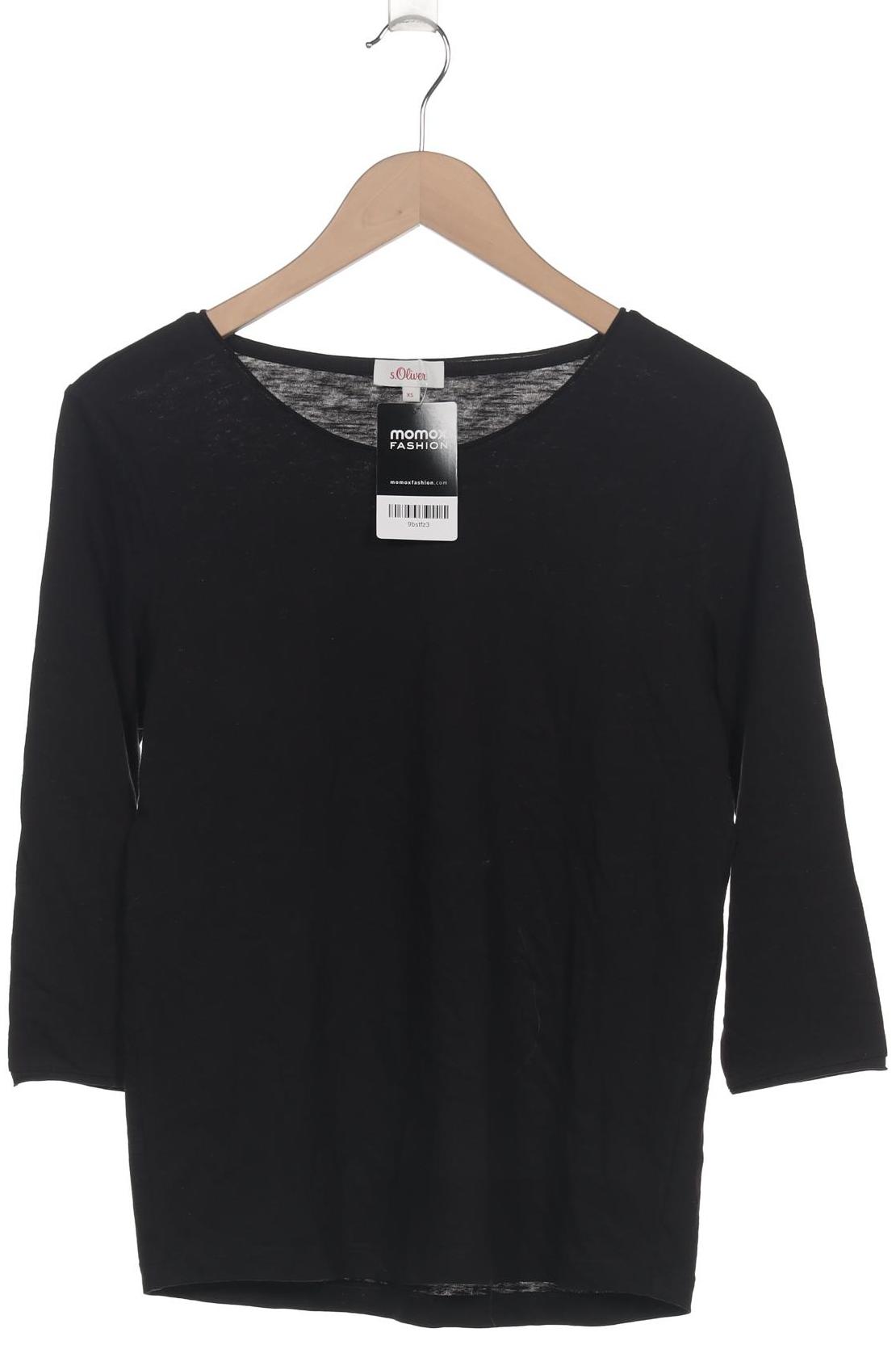 

s.Oliver Damen Langarmshirt, schwarz, Gr. 34