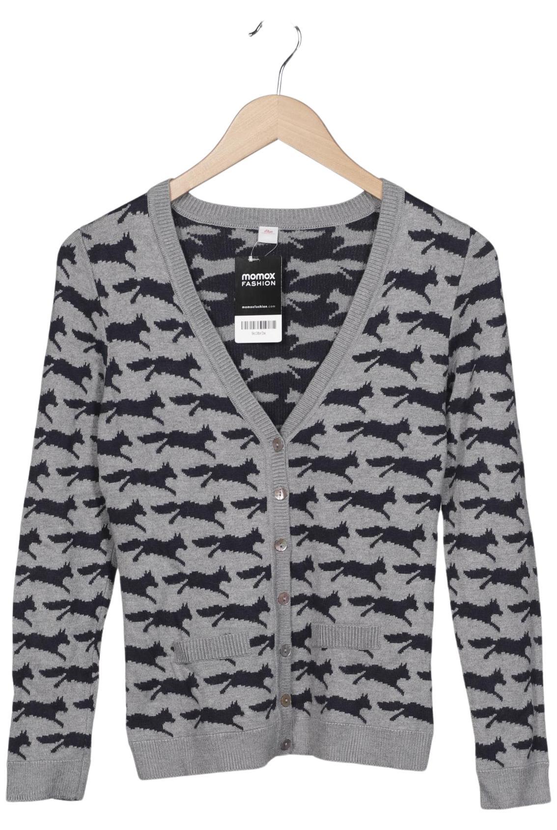 

s.Oliver Damen Strickjacke, grau, Gr. 34