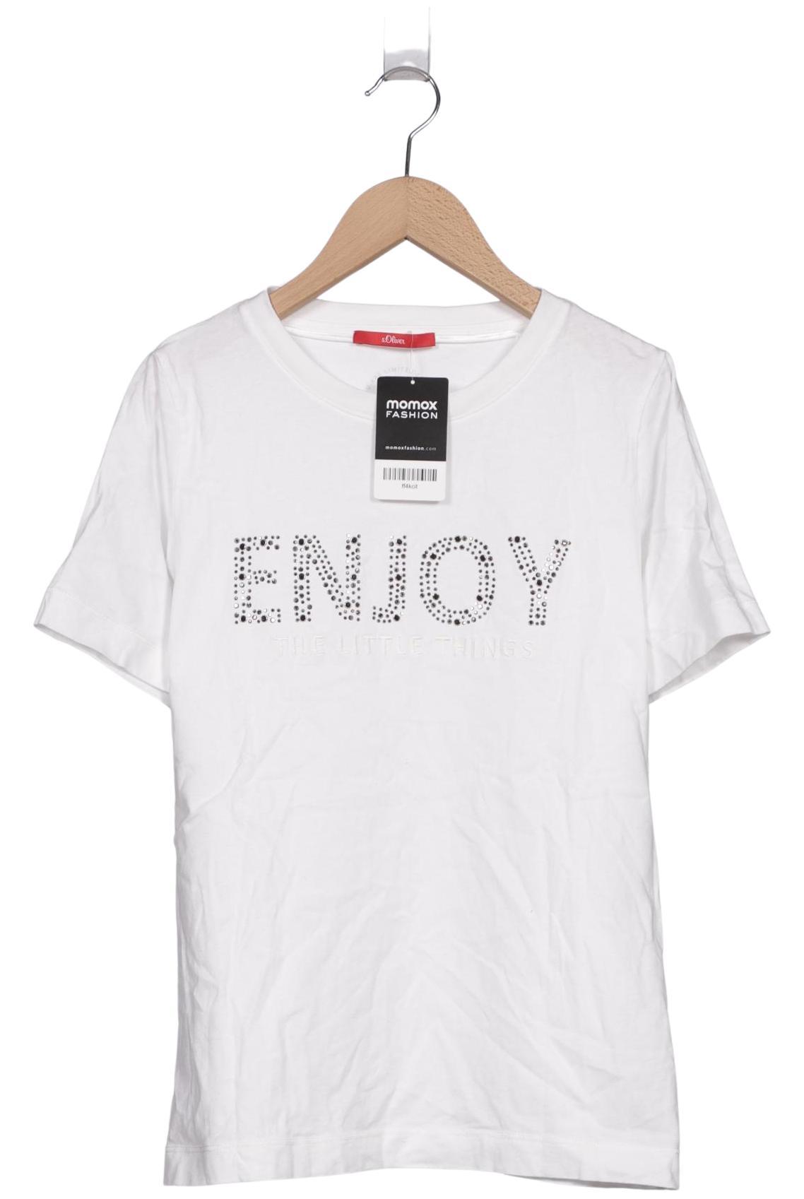 

s.Oliver Damen T-Shirt, weiß, Gr. 36