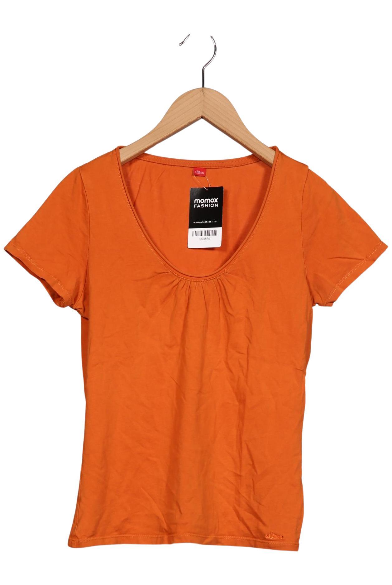 

s.Oliver Damen T-Shirt, orange, Gr. 34