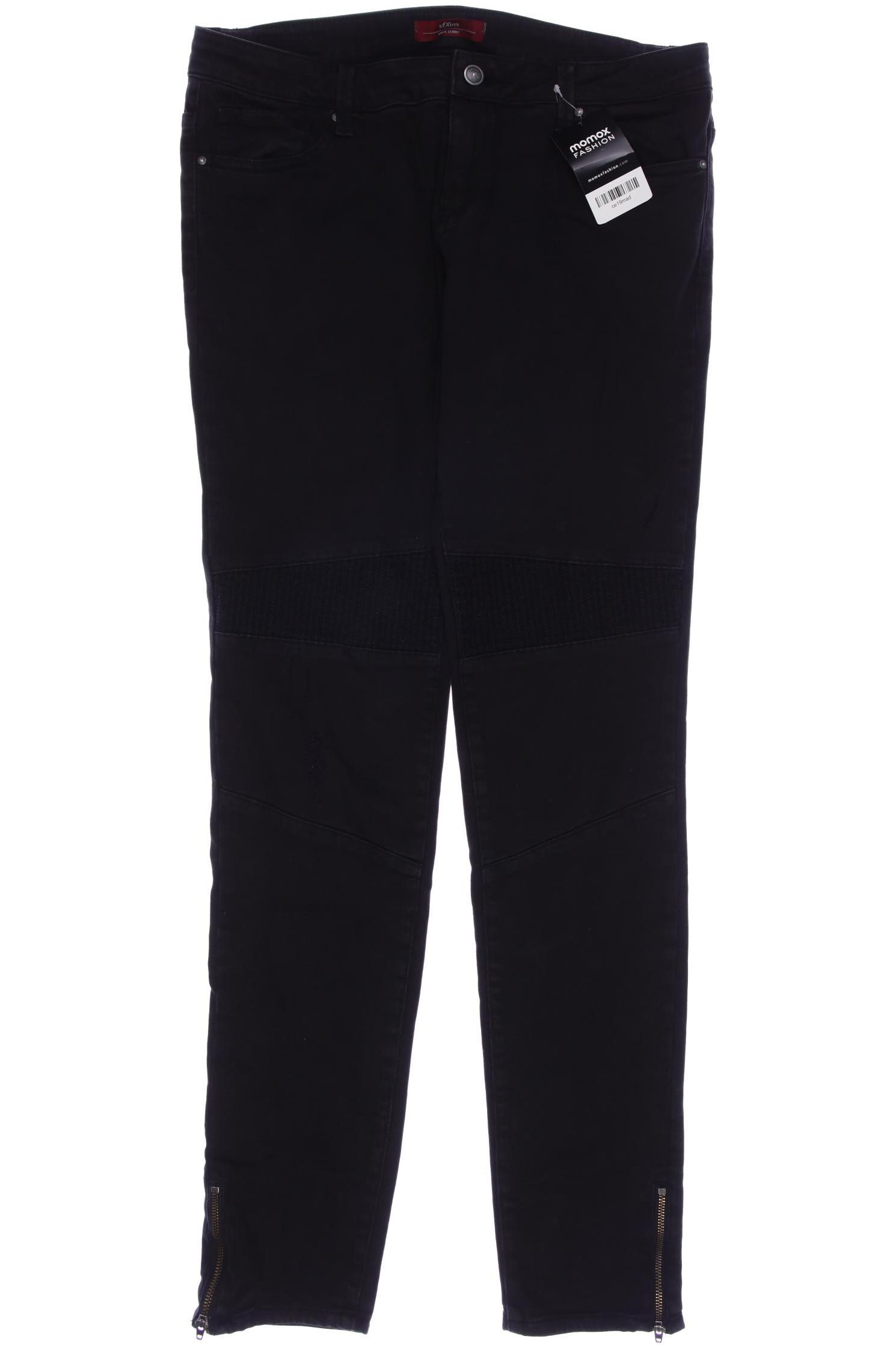 

s.Oliver Damen Jeans, schwarz