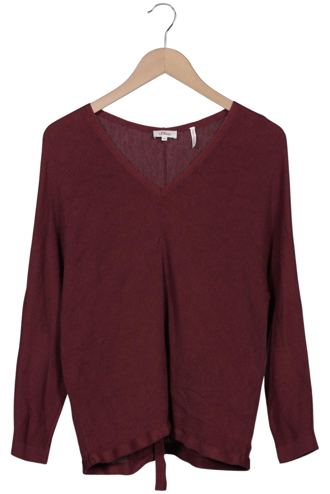

s.Oliver Damen Pullover, bordeaux, Gr. 34