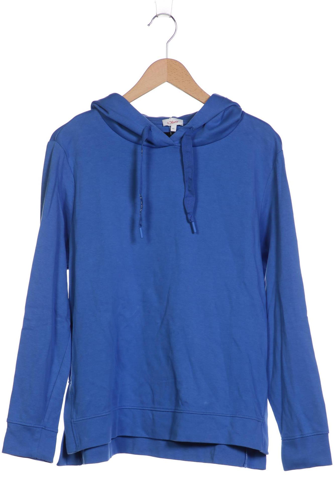 

s.Oliver Damen Kapuzenpullover, blau, Gr. 40