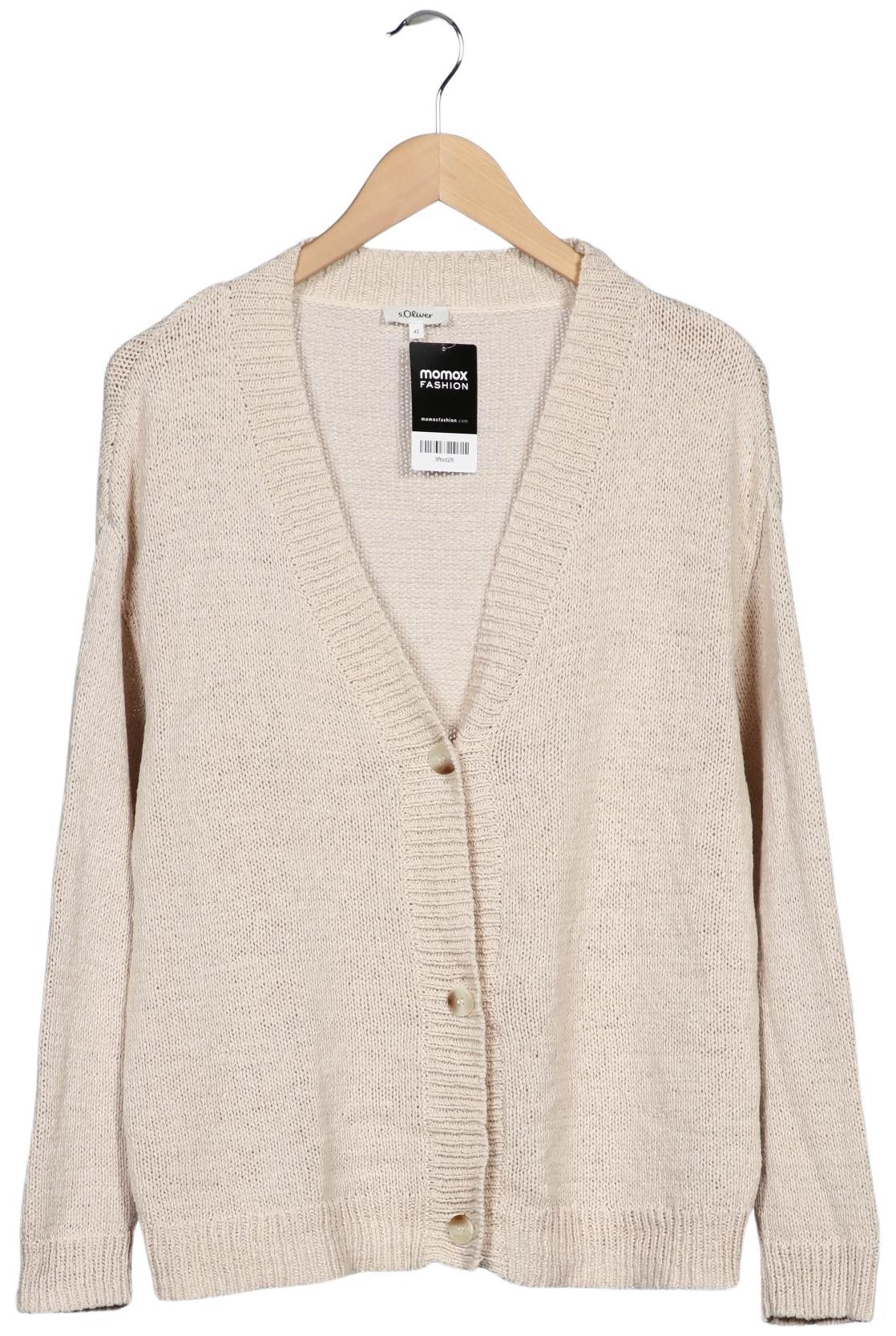 

s.Oliver Damen Strickjacke, beige, Gr. 42