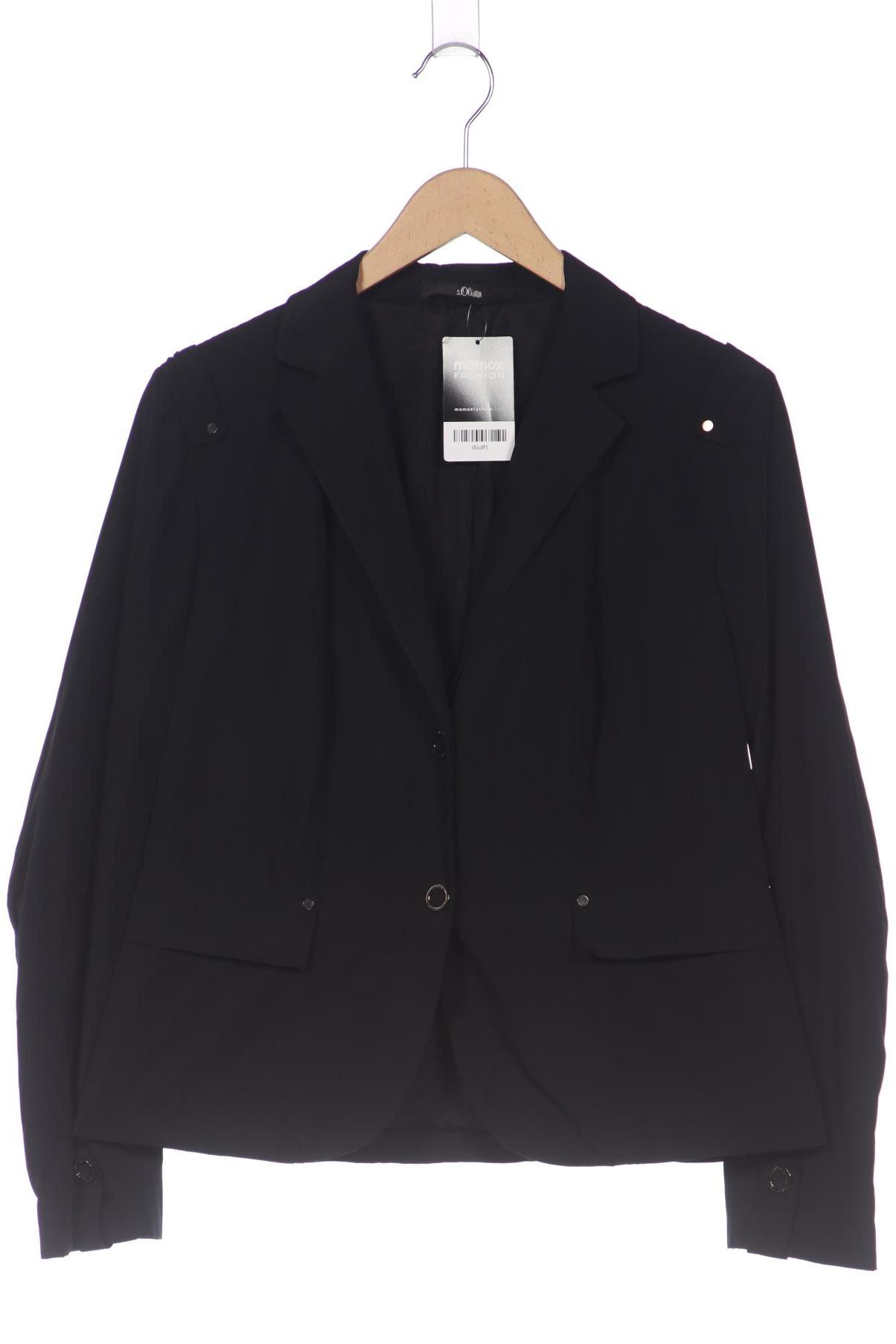 

s.Oliver Damen Jacke, schwarz, Gr. 42