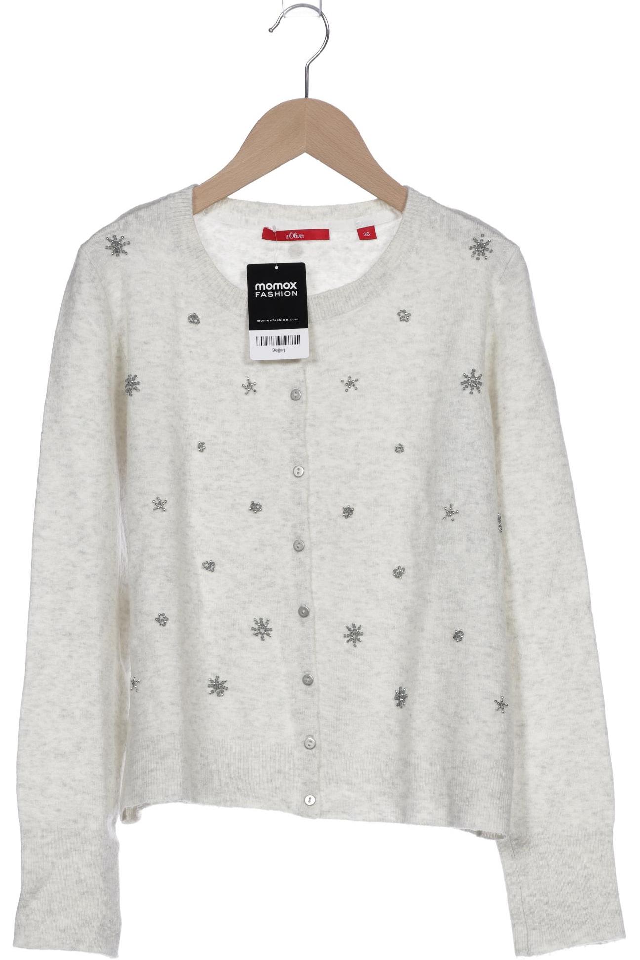 

s.Oliver Damen Strickjacke, grau, Gr. 38