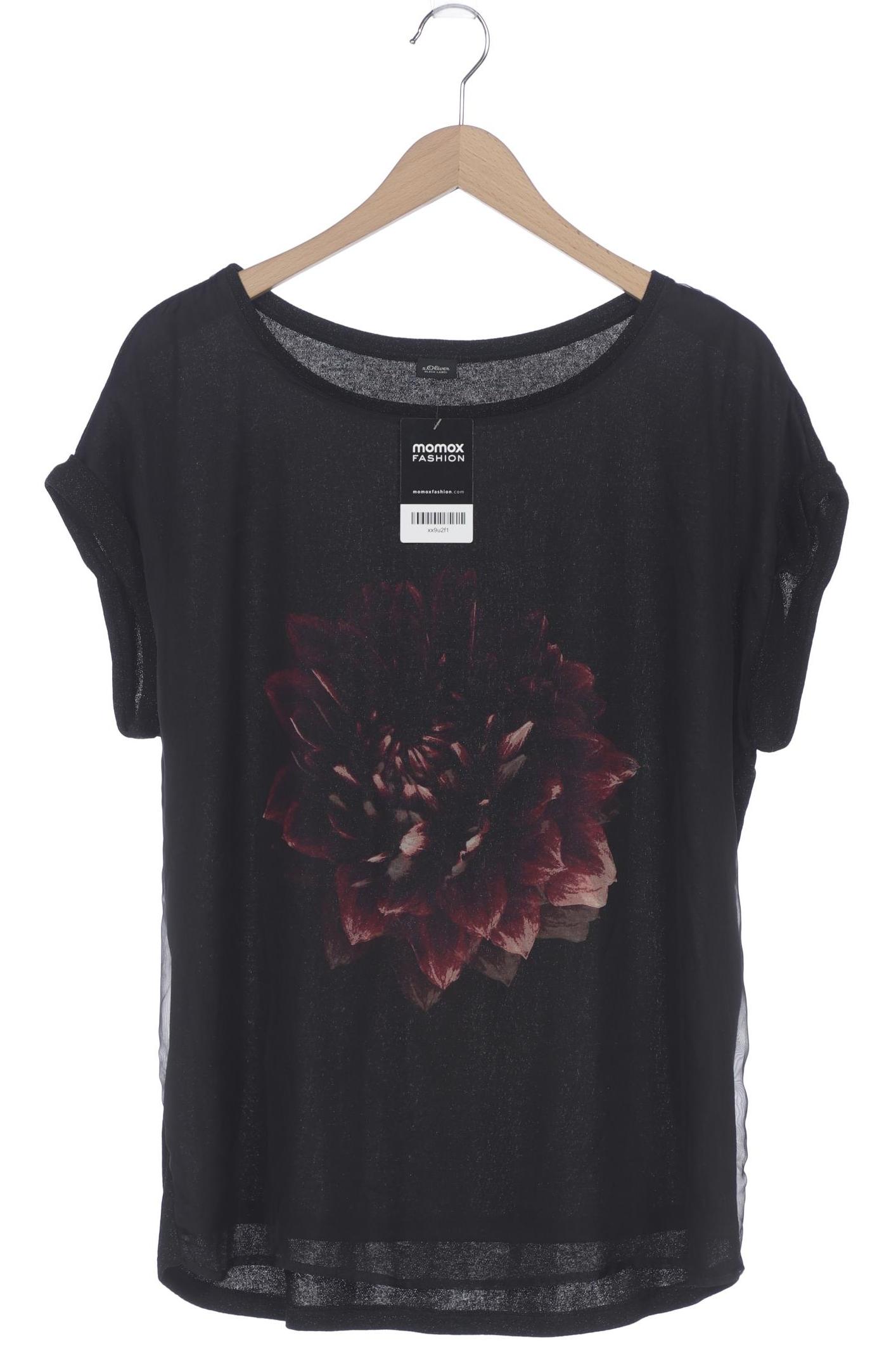 Thumbnail - s.Oliver Damen T-Shirt, schwarz, Gr. 44
