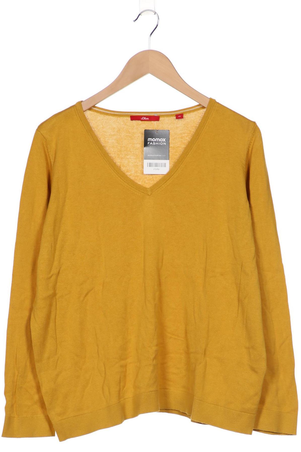 

s.Oliver Damen Pullover, gelb, Gr. 46
