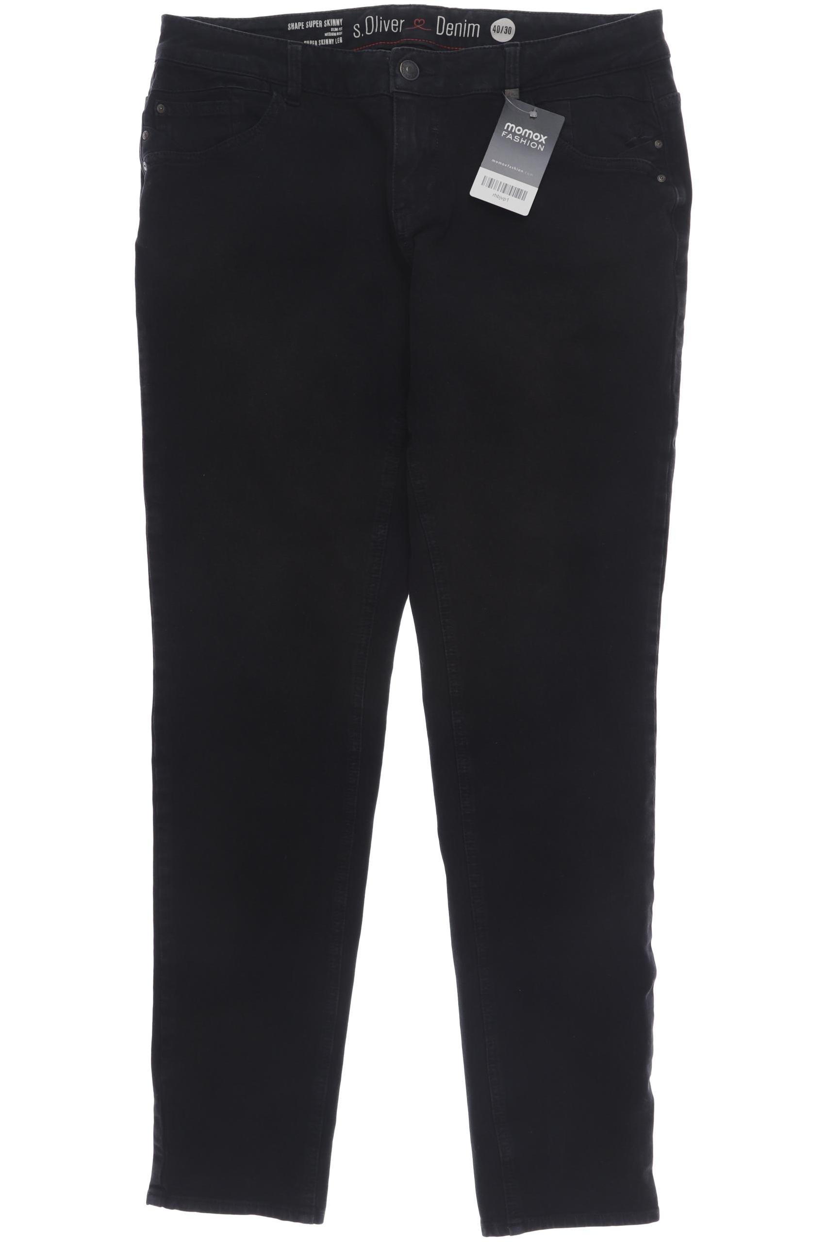

s.Oliver Damen Jeans, schwarz