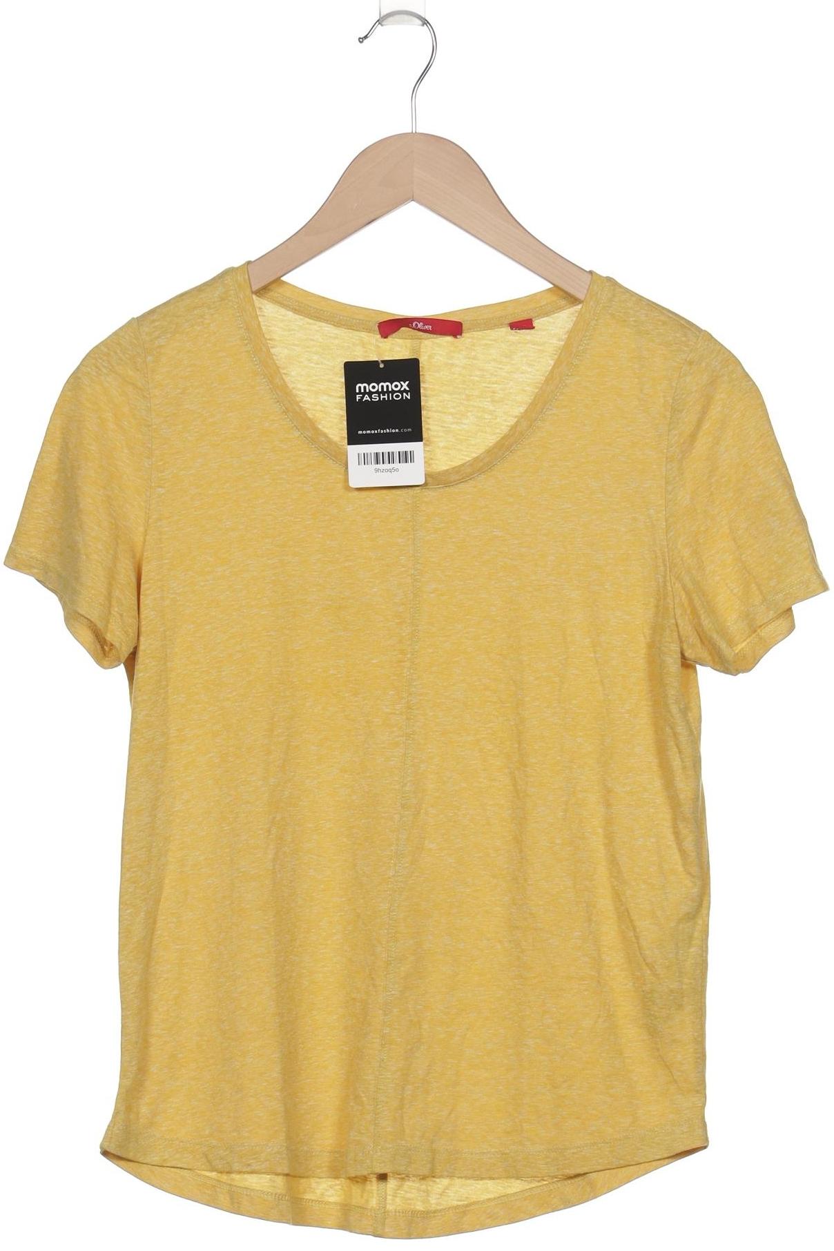 

s.Oliver Damen T-Shirt, gelb, Gr. 36