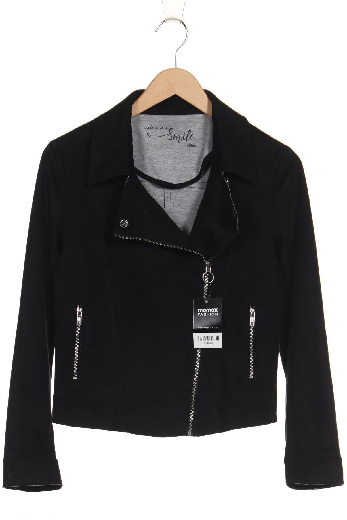 

s.Oliver Damen Jacke, schwarz, Gr. 38