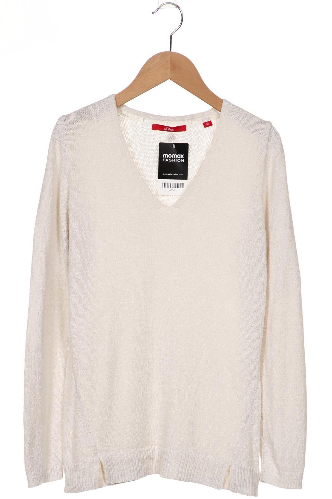

s.Oliver Damen Pullover, weiß, Gr. 36