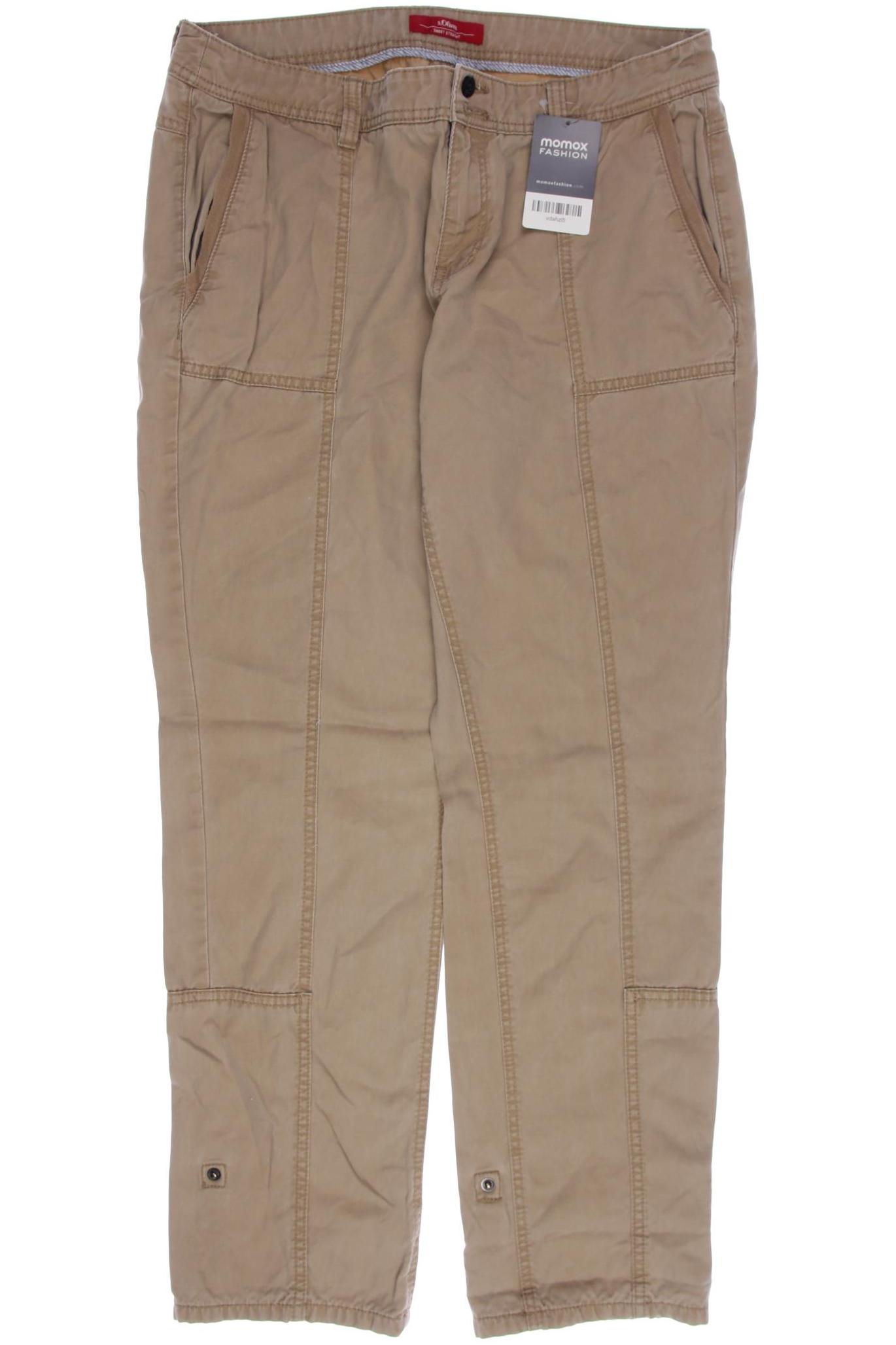 

s.Oliver Damen Stoffhose, beige, Gr. 40