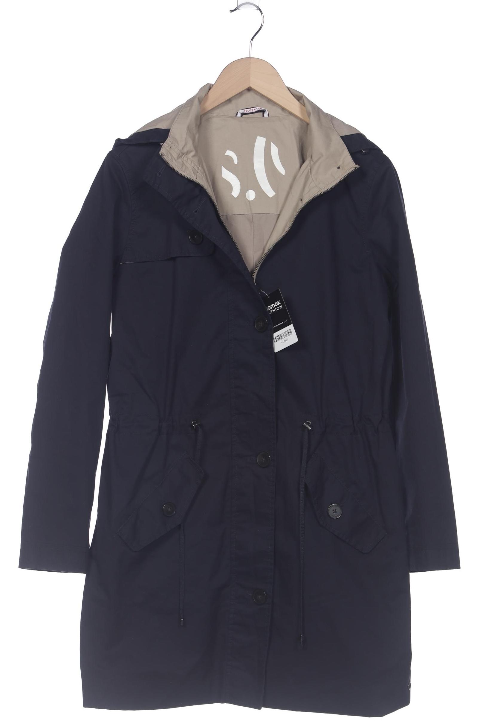 

s.Oliver Damen Mantel, marineblau, Gr. 42
