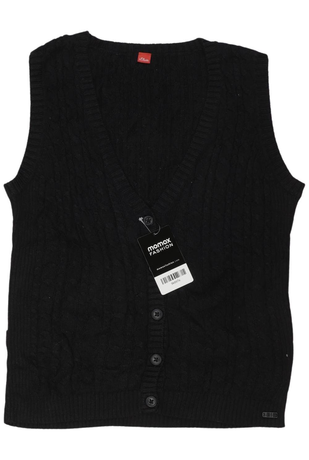 

s.Oliver Damen Weste, schwarz, Gr. 40