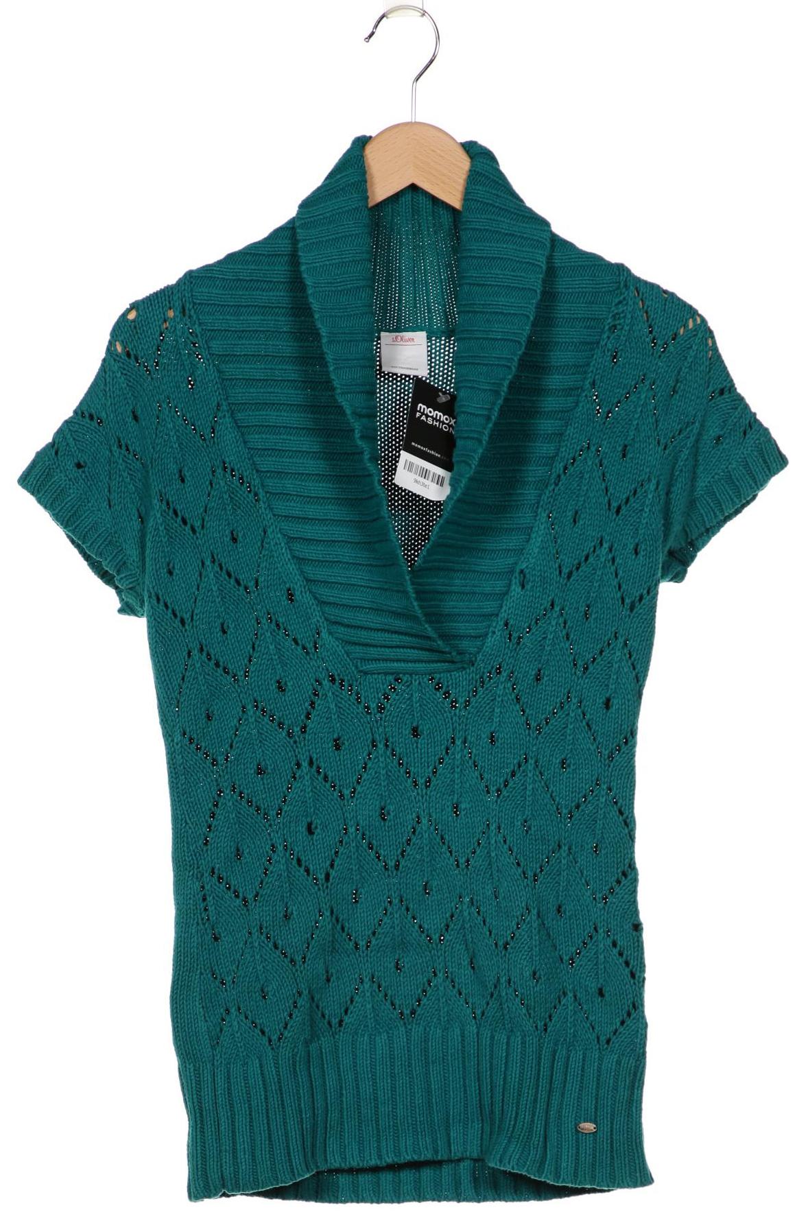 

s.Oliver Damen Pullover, türkis, Gr. 36