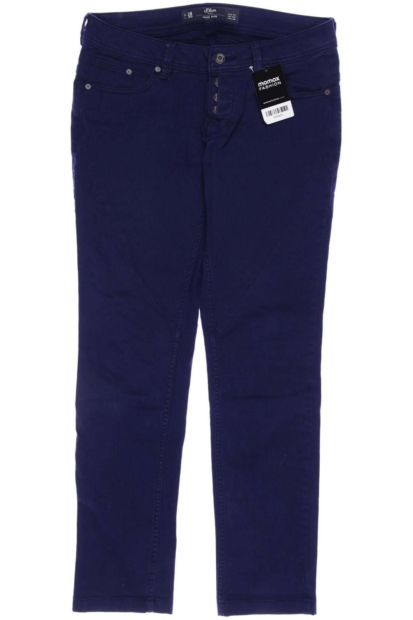 

s.Oliver Damen Stoffhose, blau, Gr. 38