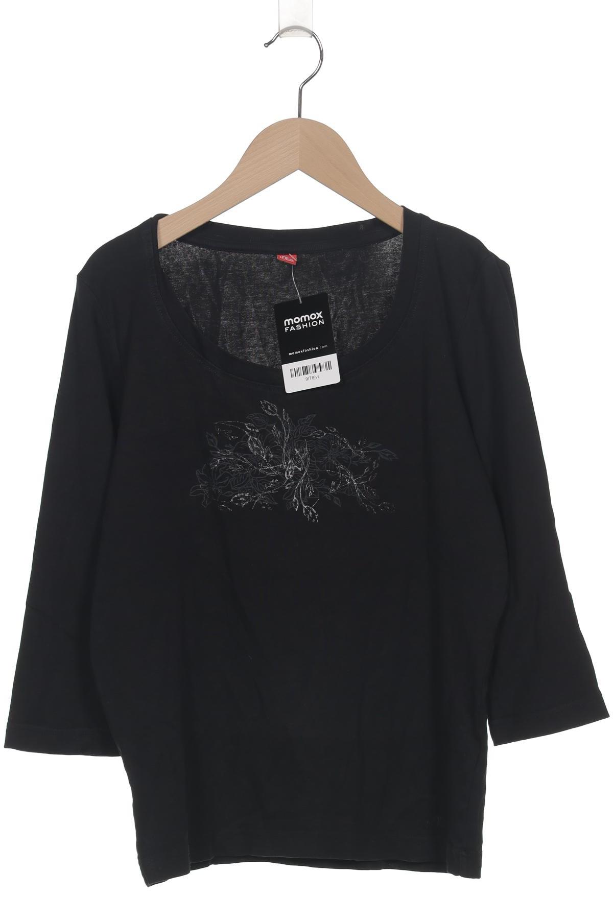 

s.Oliver Damen Langarmshirt, schwarz, Gr. 40