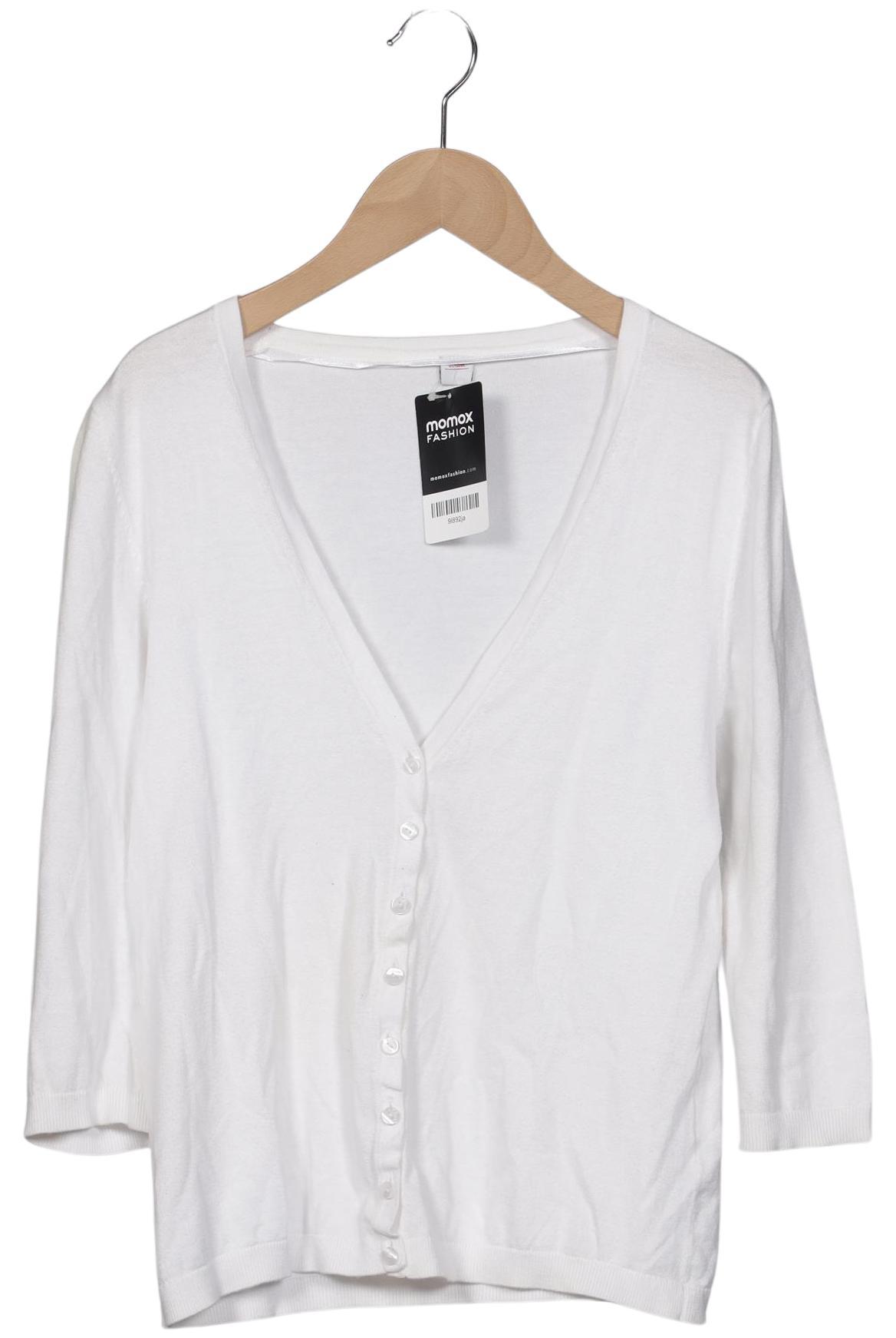 

s.Oliver Damen Strickjacke, weiß, Gr. 38
